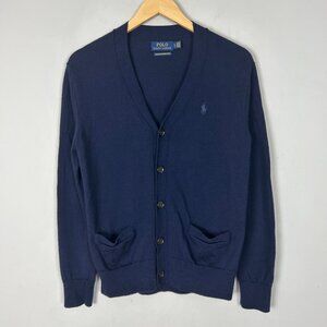 Polo Ralph Lauren Merino Wool Cardigan Sweater V-neck Size Small Men's